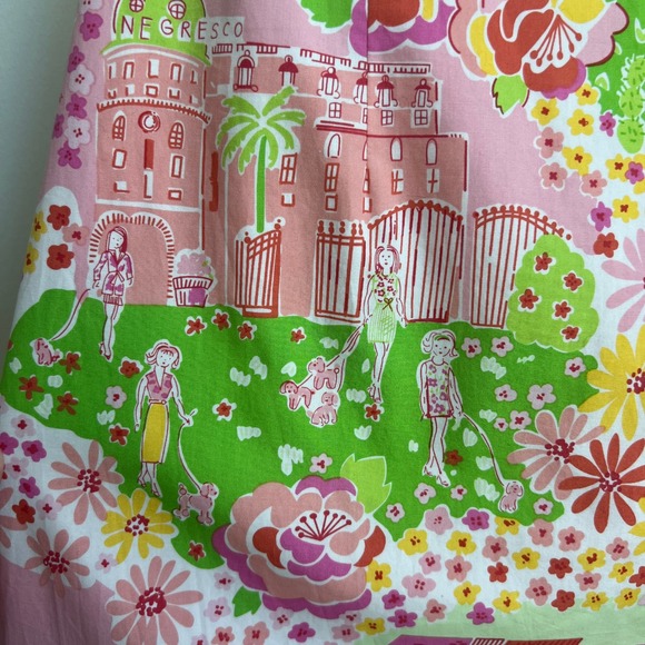 Lily Pulitzer Strapless French Rivera‎ Back Tie Knee Length Dress - Picture 2 of 5